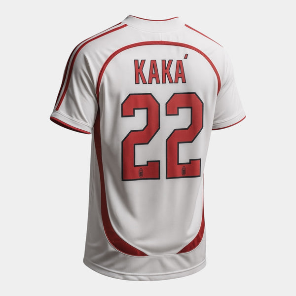 Camisa Milan "KAKÁ 22" 2006/07 Retrô UEFA Champions League