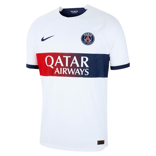 Camisa Reserva Paris Saint German III Terceira Away Torcedor Nike 2023/24 - Branca Azul e Vermelha